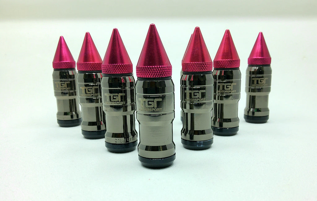 Gunmetal Steel Wheel Nuts With Spikes