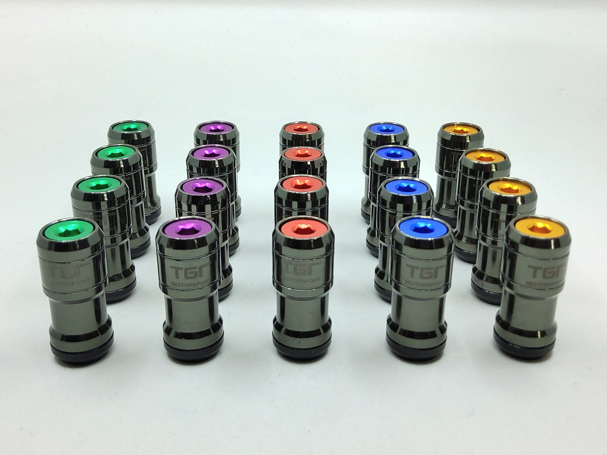 Gunmetal Steel Wheel Nuts