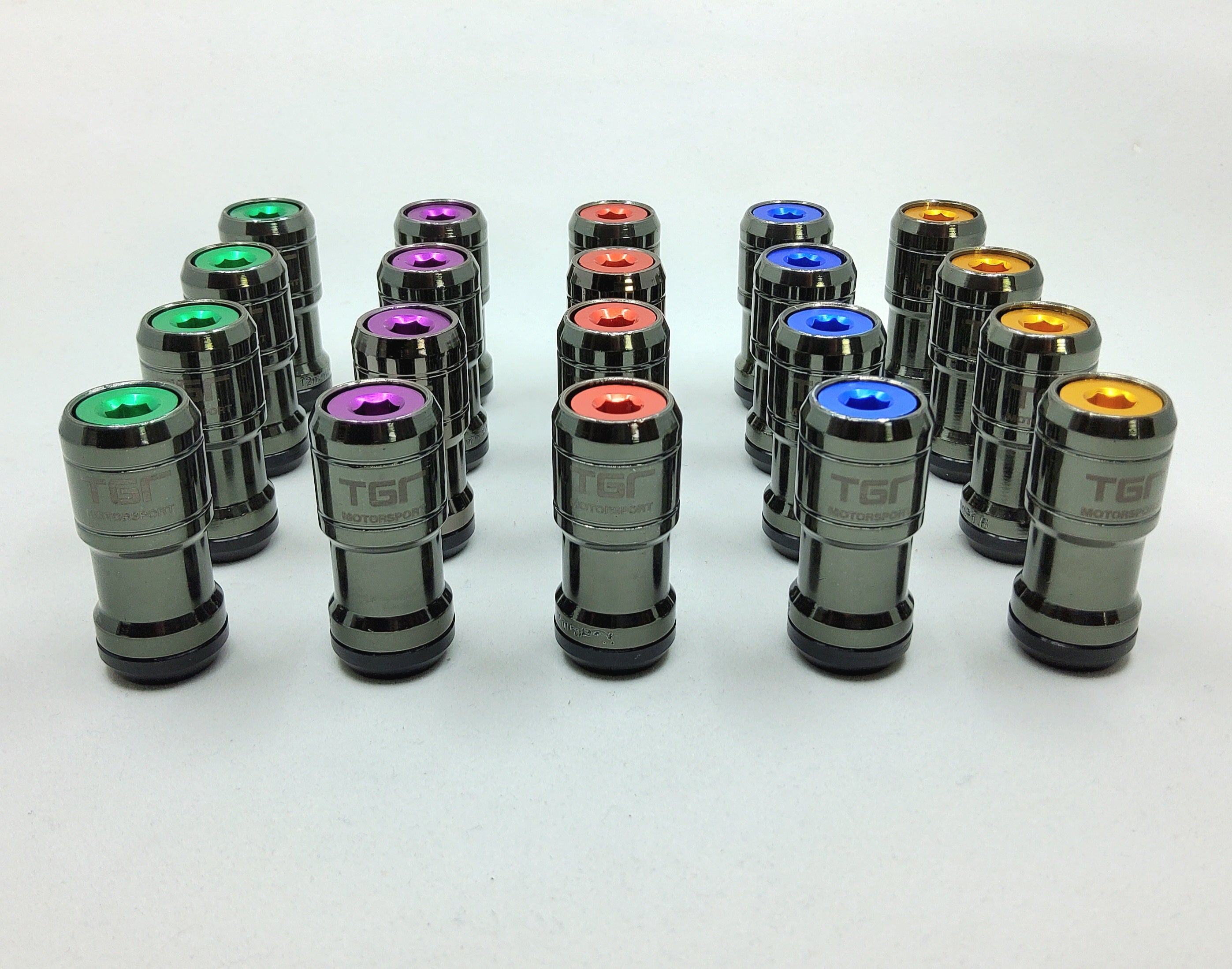 Gunmetal Steel Wheel Nuts