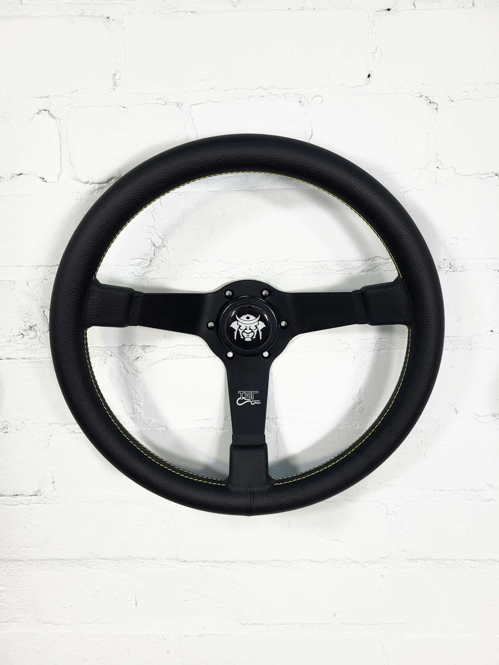Italian Flat Spoked Dished Steering Wheel 350mm