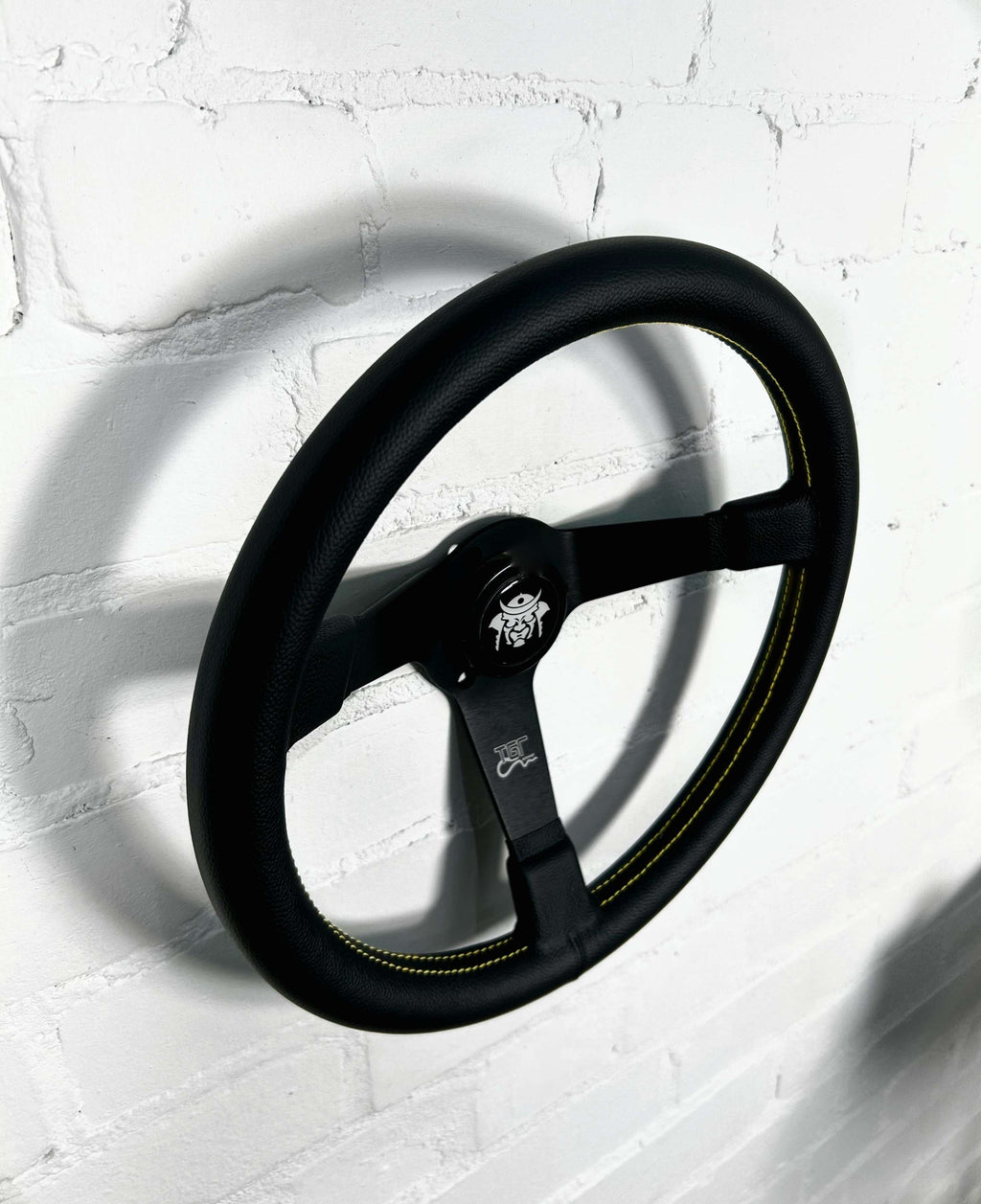 Italian Flat Spoked Dished Steering Wheel 350mm