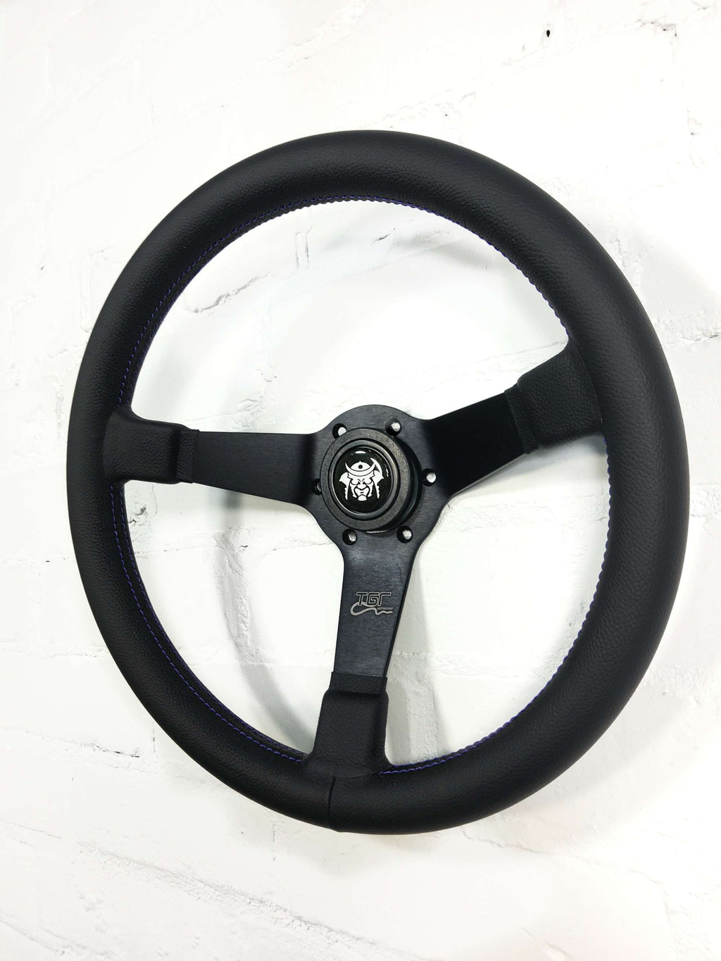 Italian Flat Spoked Dished Steering Wheel 350mm