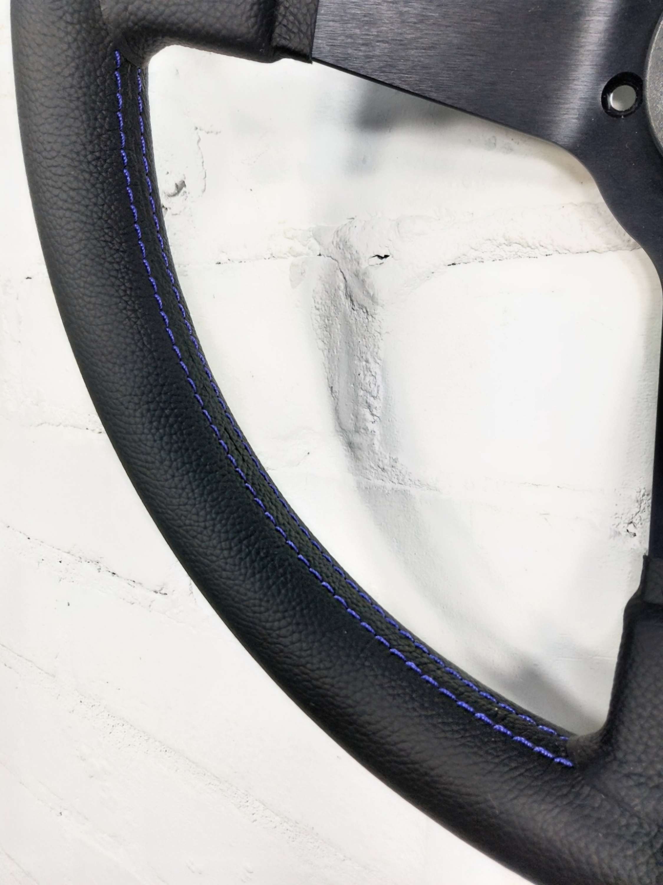 Italian Flat Spoked Dished Steering Wheel 350mm