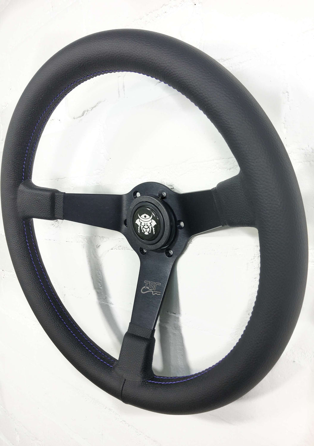 Italian Flat Spoked Dished Steering Wheel 350mm