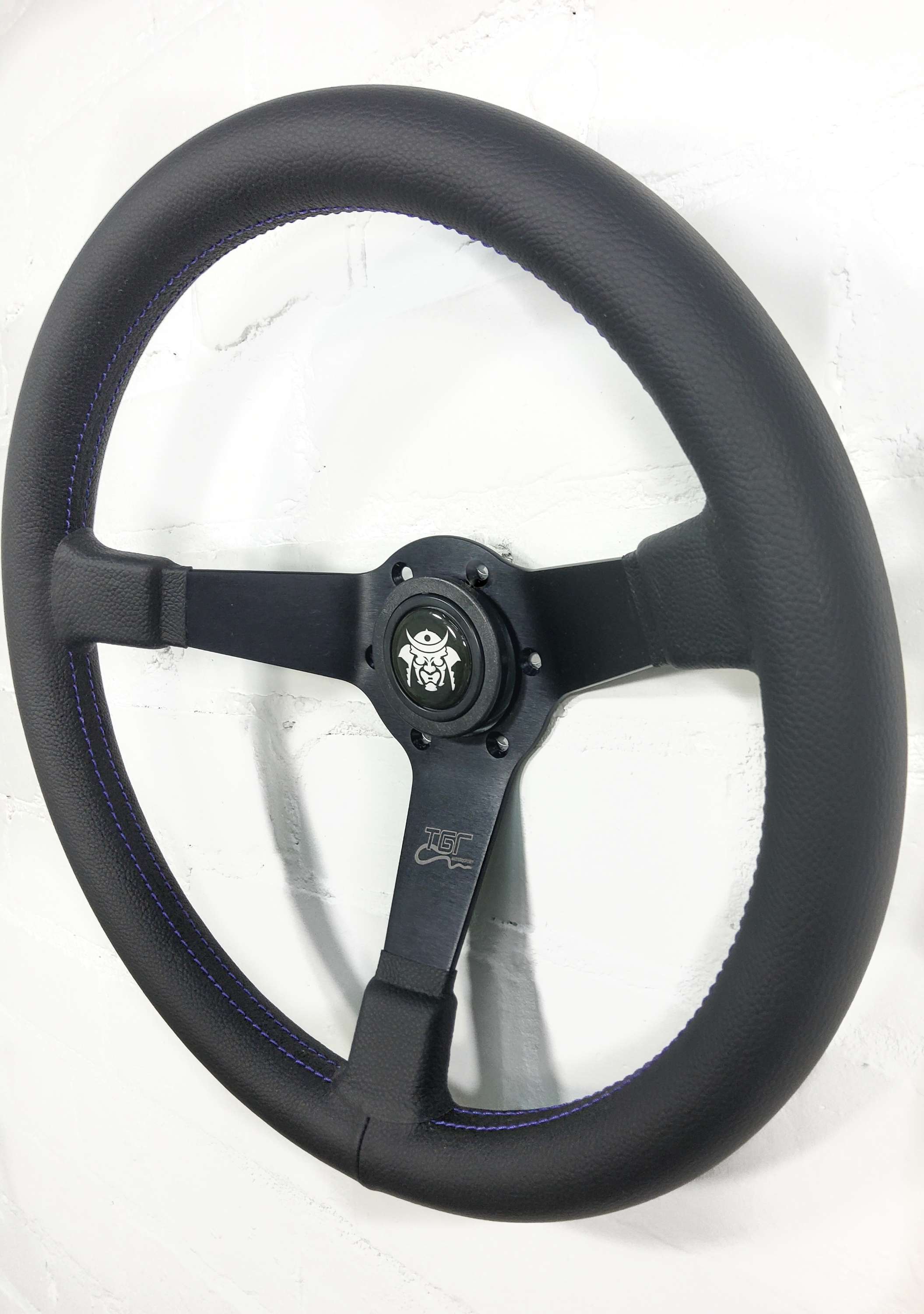 Italian Flat Spoked Dished Steering Wheel 350mm