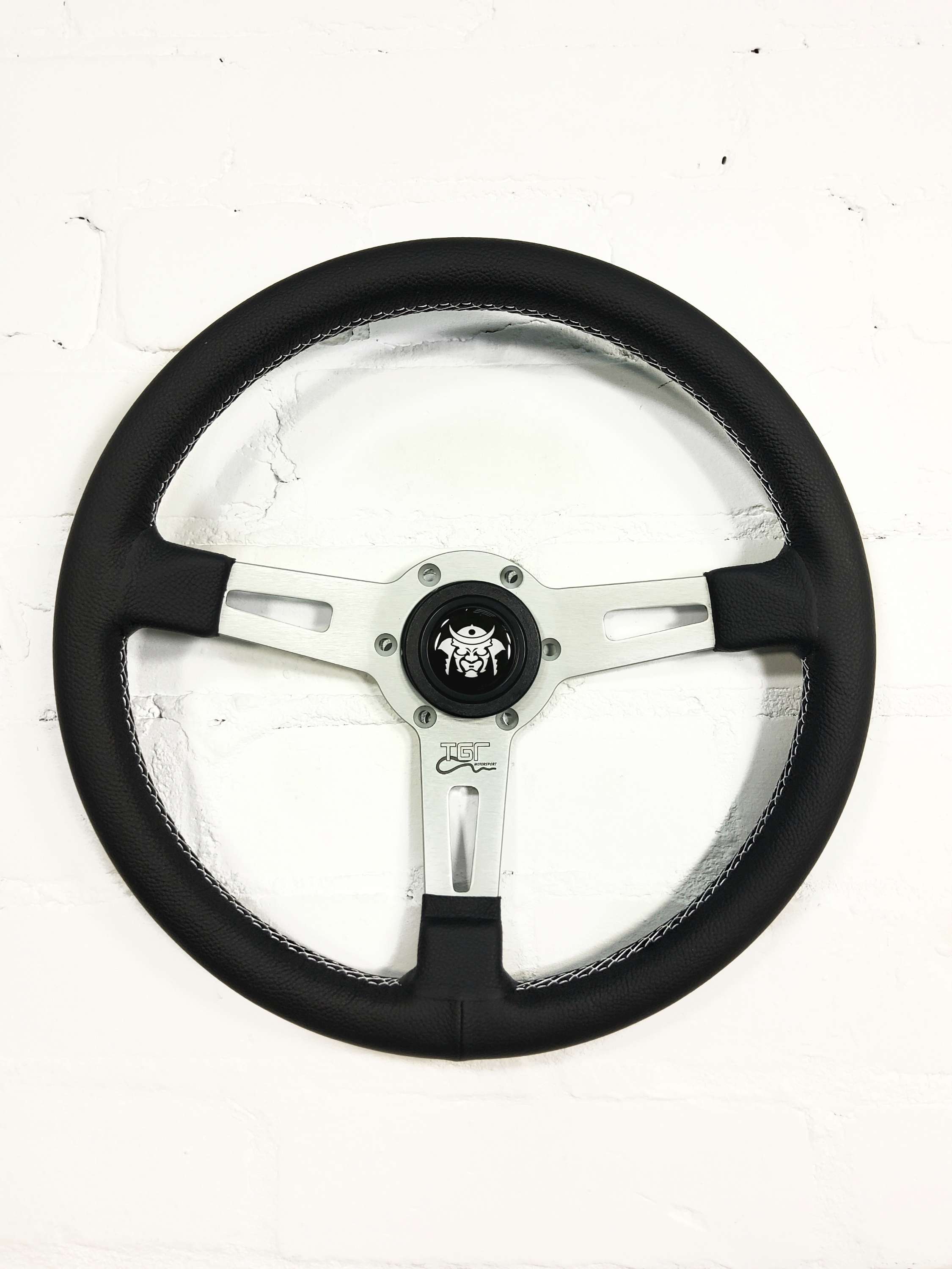 340mm Italian Leather Steering Wheel