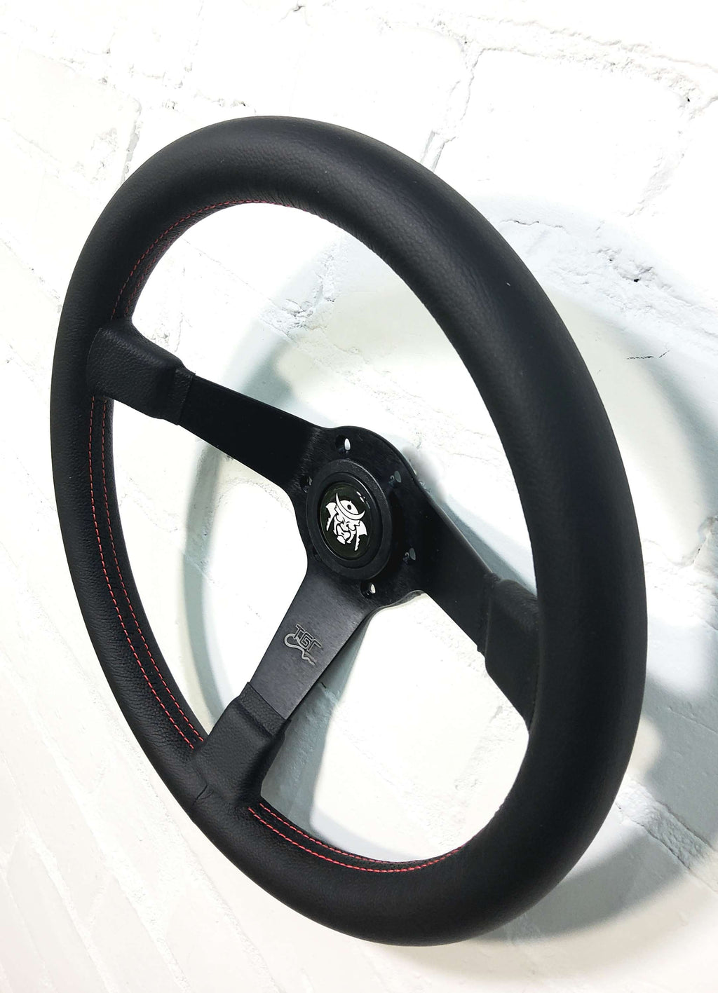 Italian Flat Spoked Dished Steering Wheel 350mm