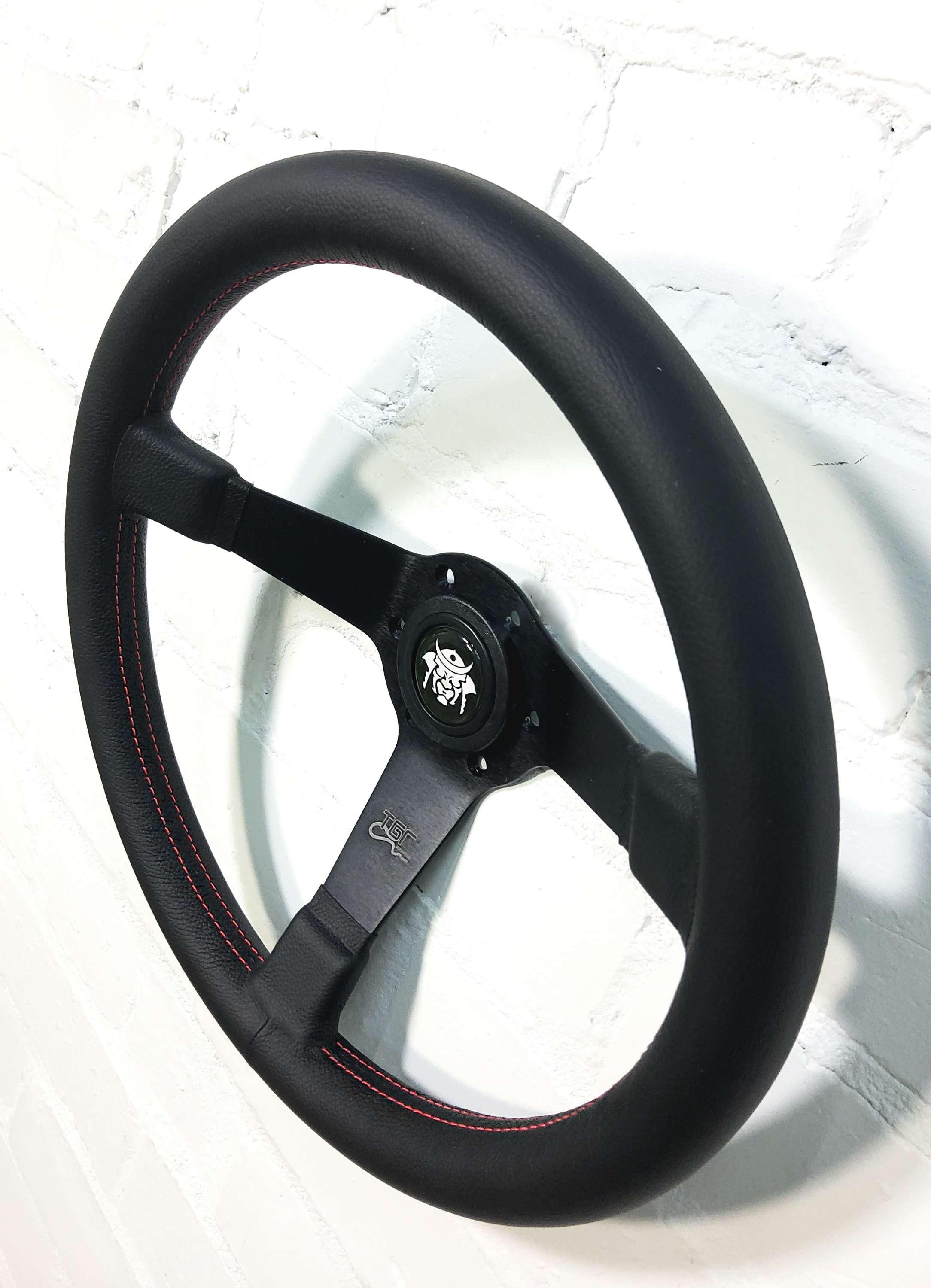 Italian Flat Spoked Dished Steering Wheel 350mm