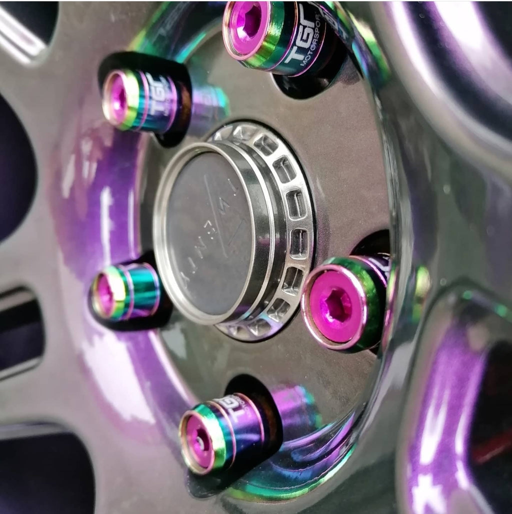 Neochrome Steel Wheel Nuts