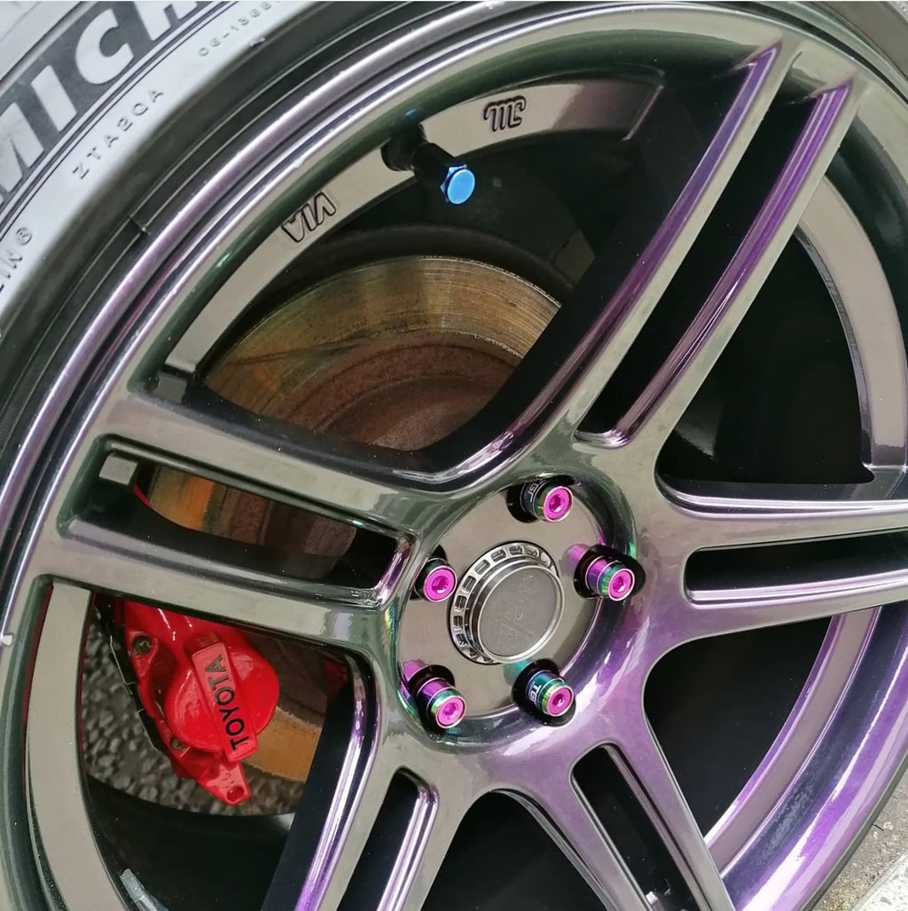 Neochrome Steel Wheel Nuts