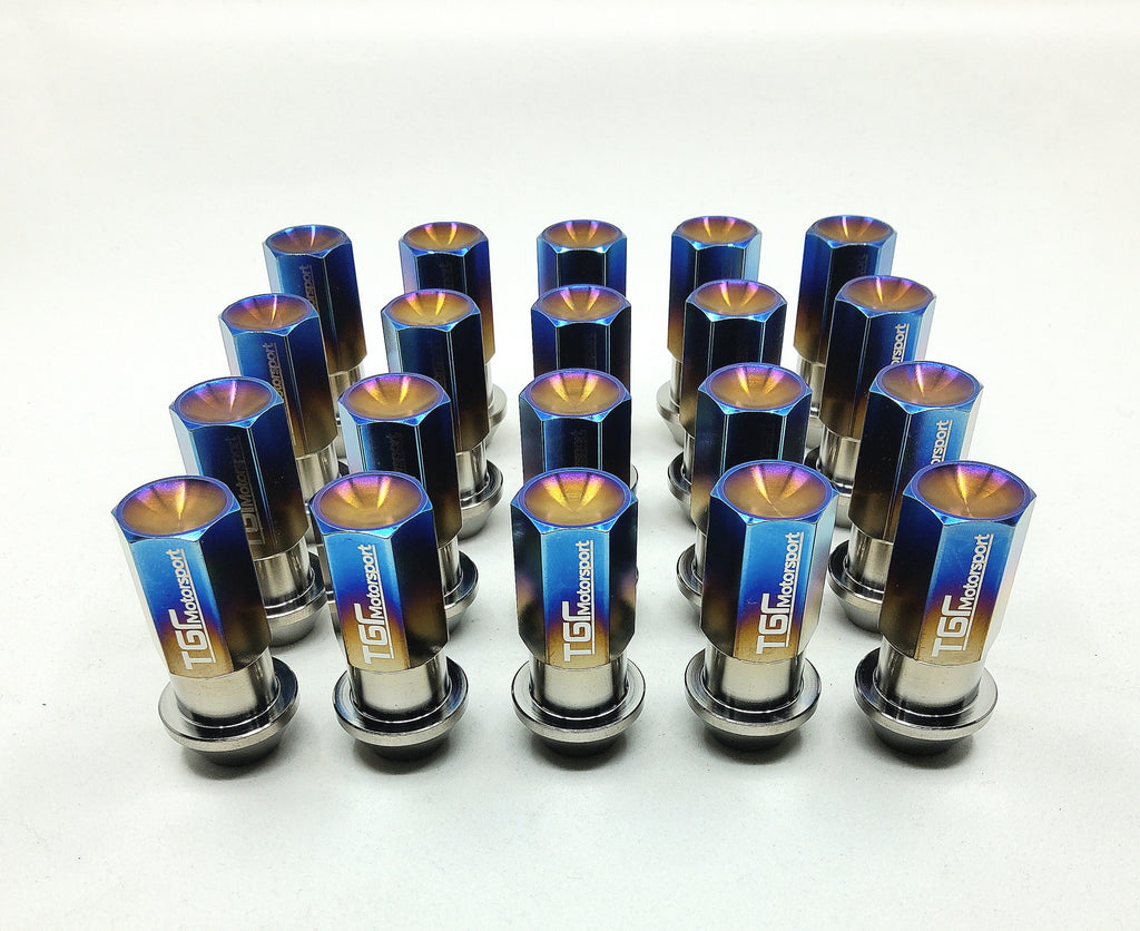 Titanium Closed Ended Hex Wheelnuts CUSTOM ORDER