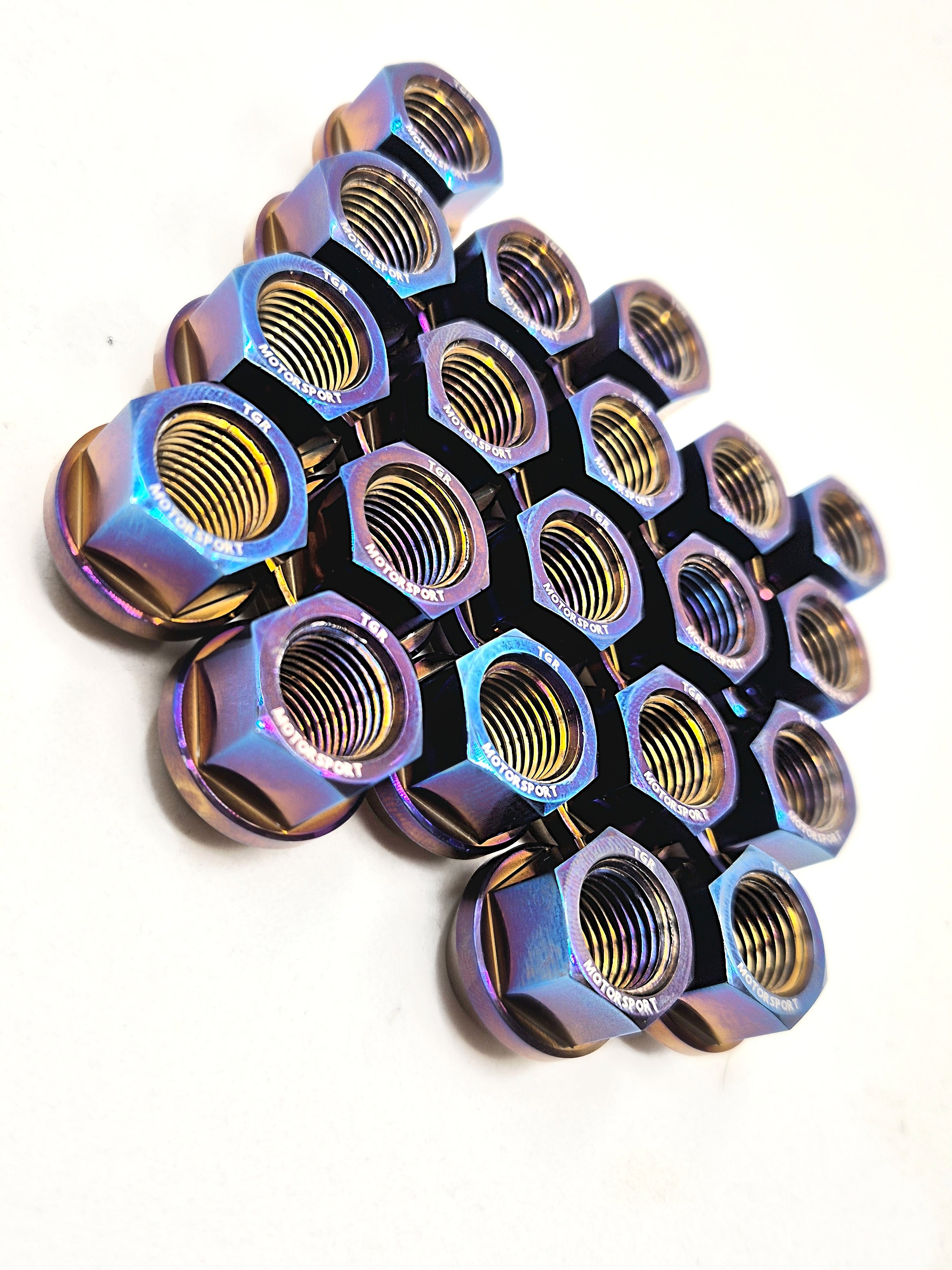 Titanium Slimline Hex Wheelnuts CUSTOM ORDER