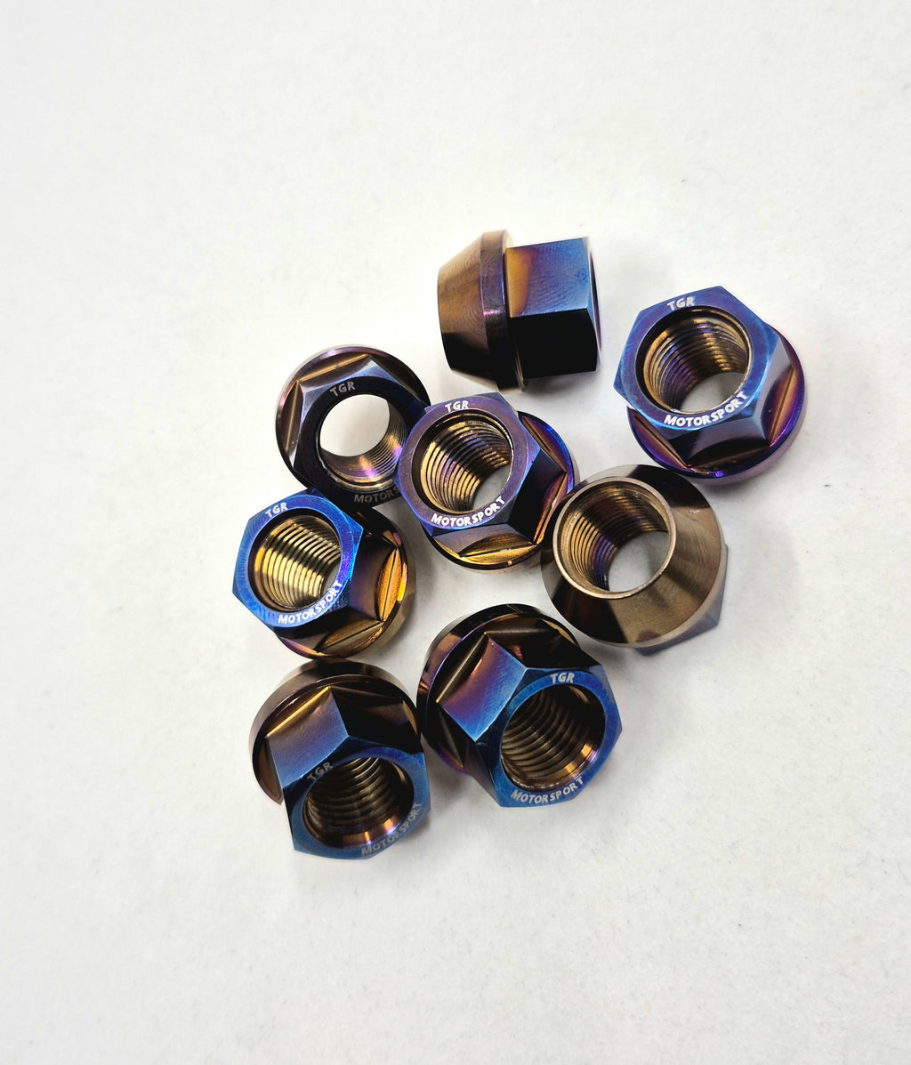 Titanium Slimline Hex Wheelnuts CUSTOM ORDER
