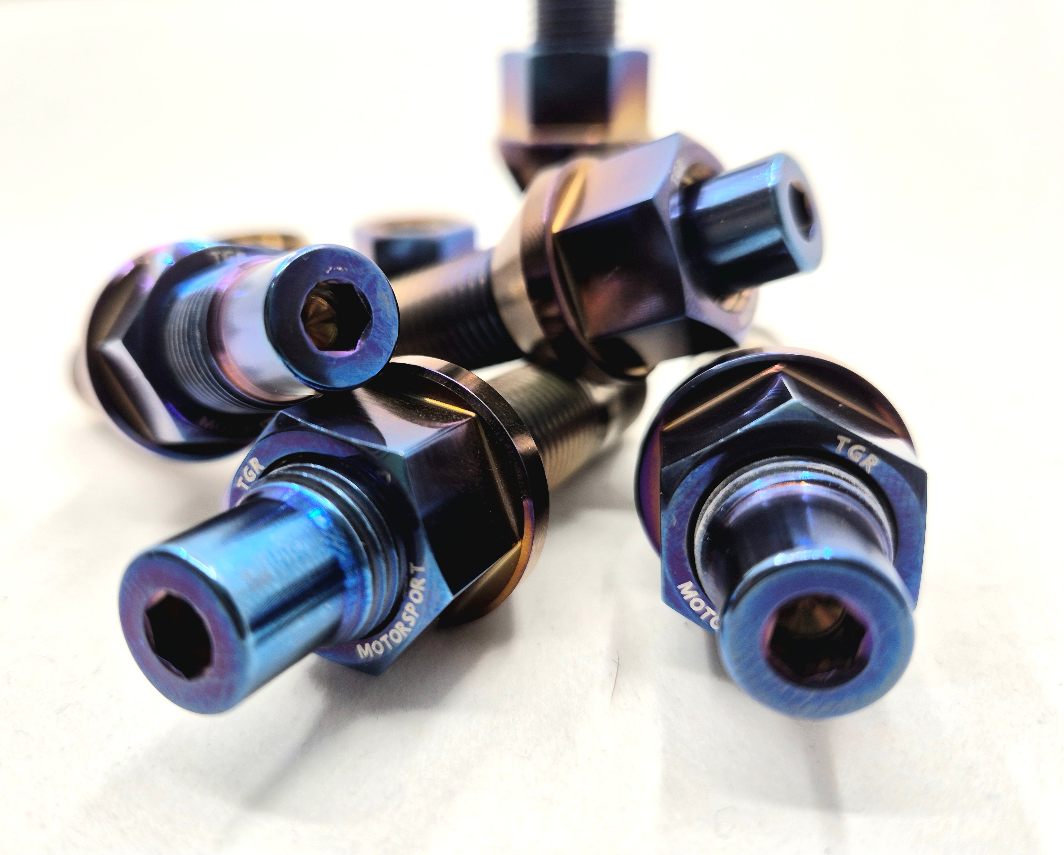 TGR Titanium Extended Wheelnut Adaptor Splines