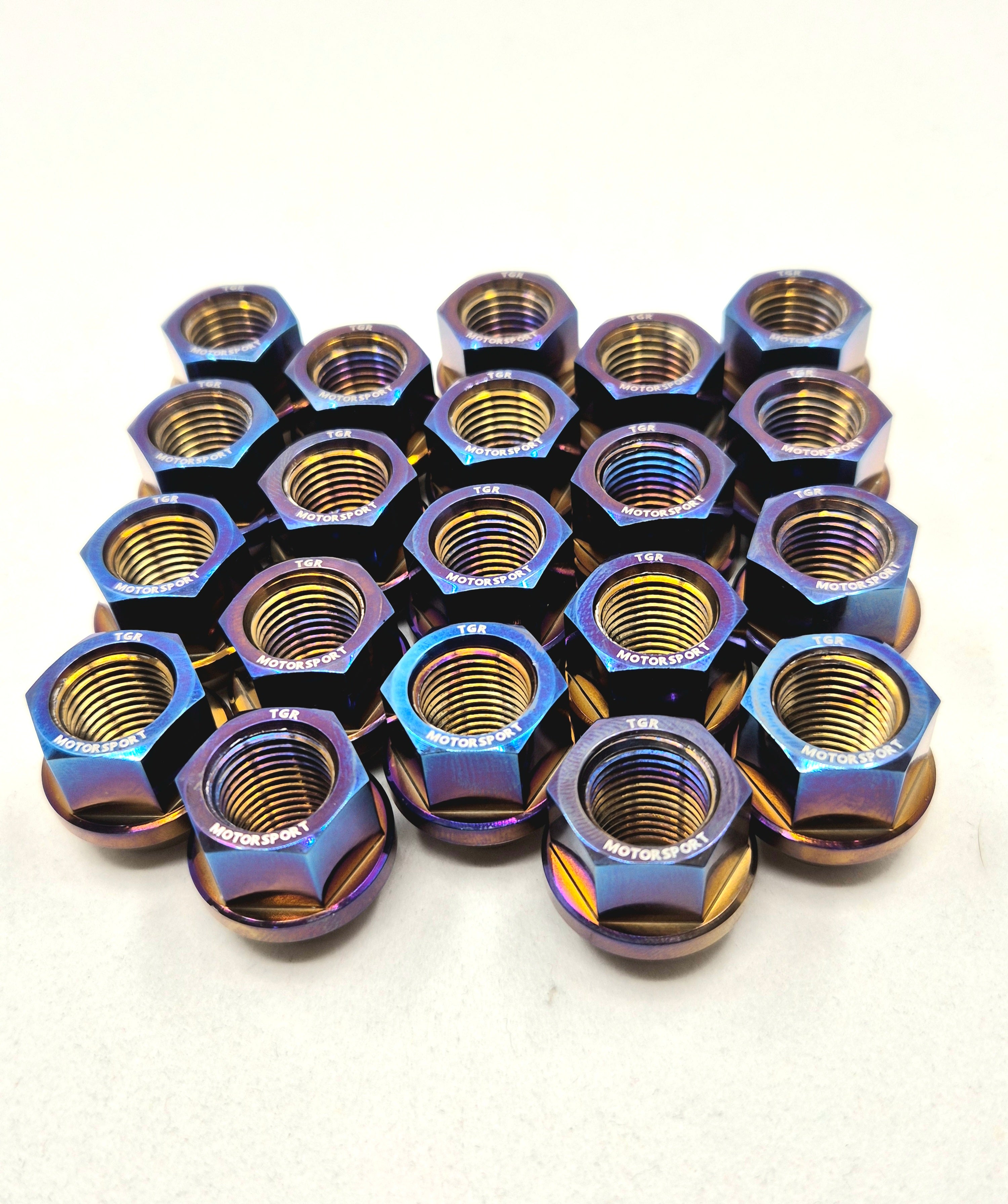 Titanium Slimline Hex Wheelnuts CUSTOM ORDER