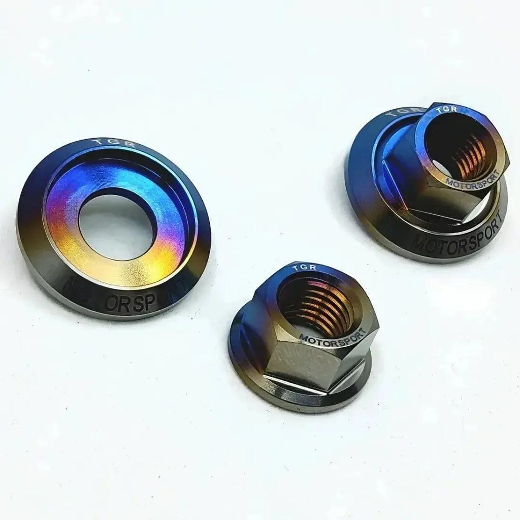 TGR Titanium Suspension Top Washer & Nut M10