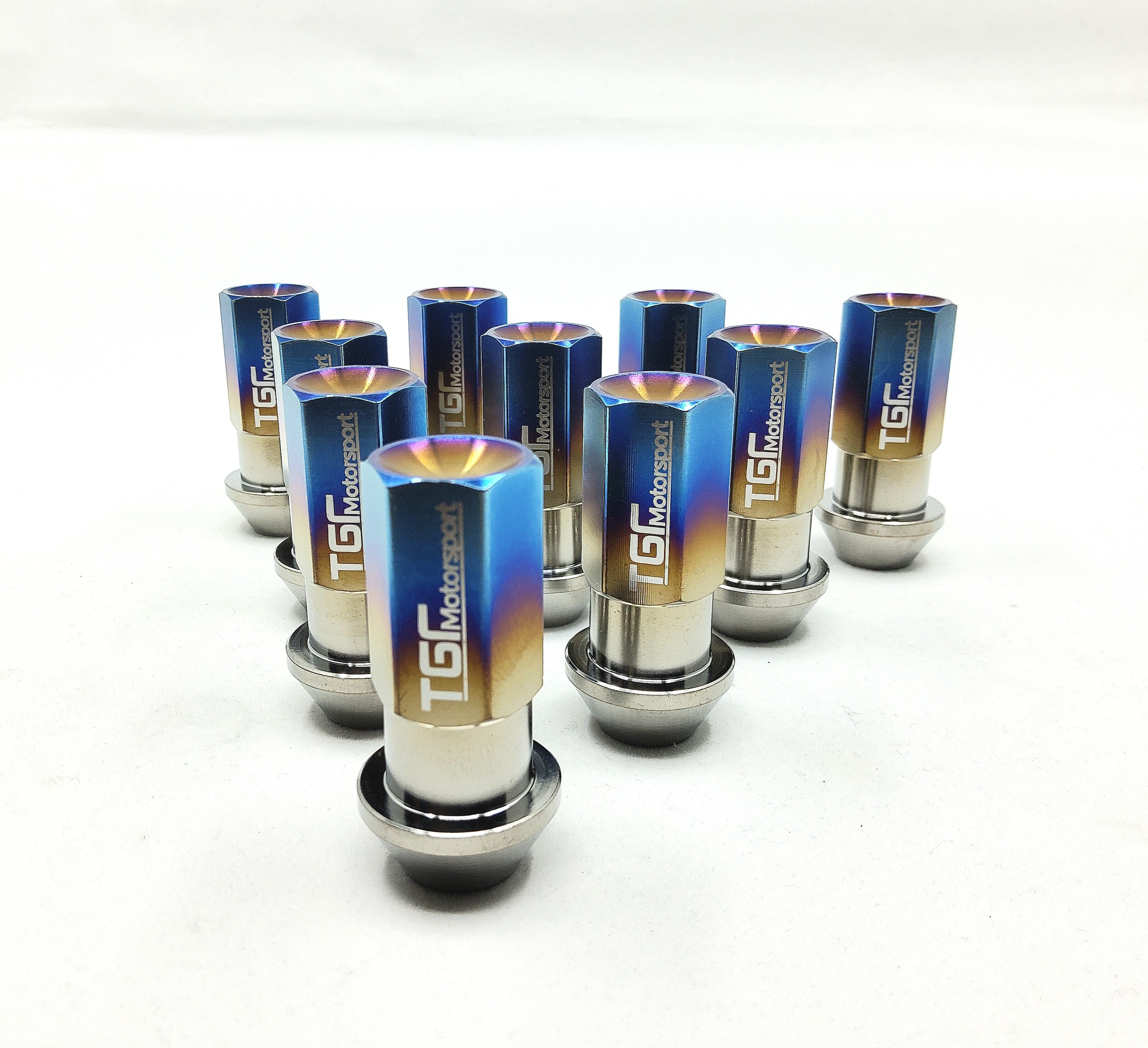 Titanium Closed Ended Hex Wheelnuts CUSTOM ORDER