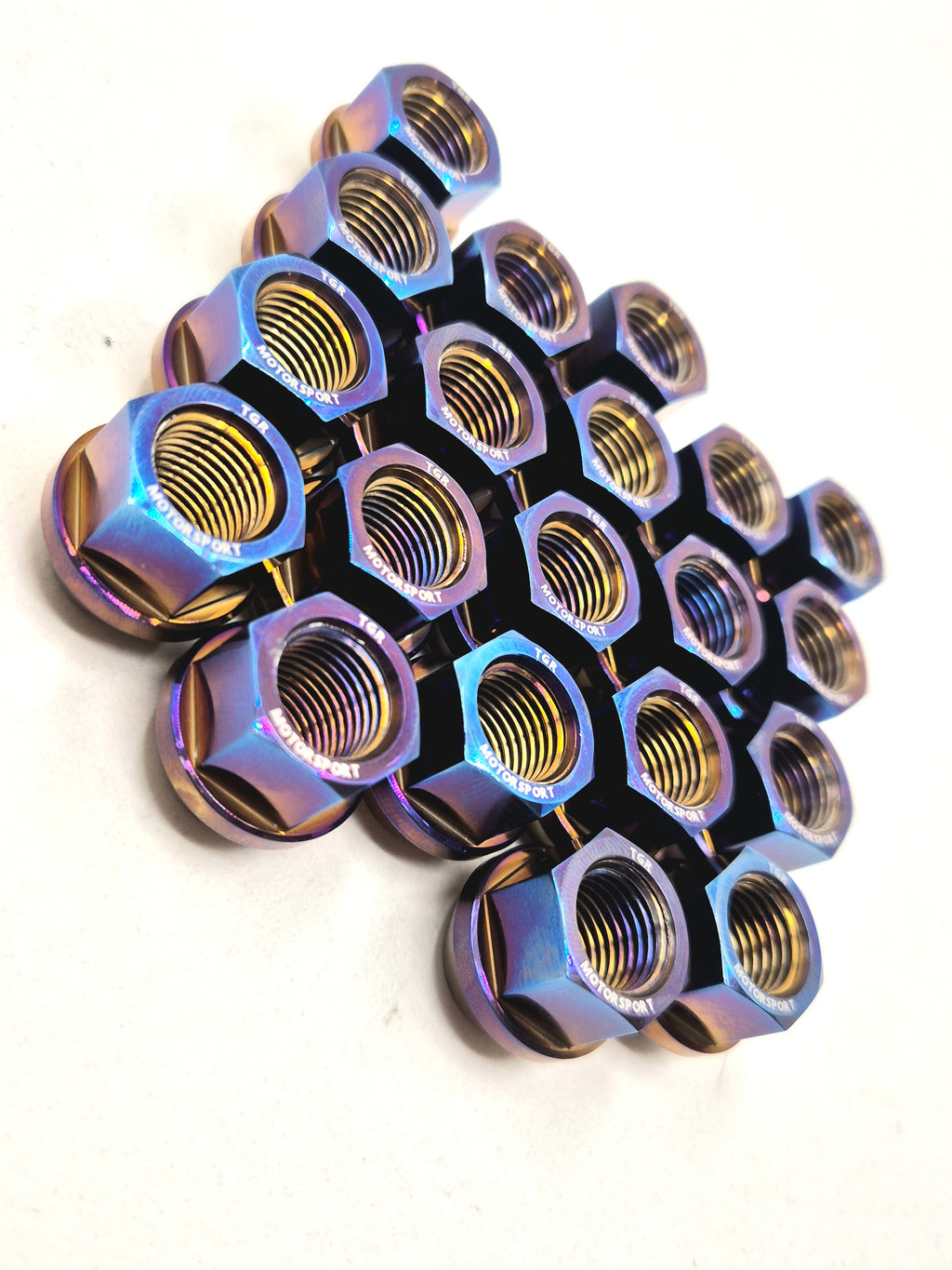 Titanium Slimline Hex Wheelnuts CUSTOM ORDER