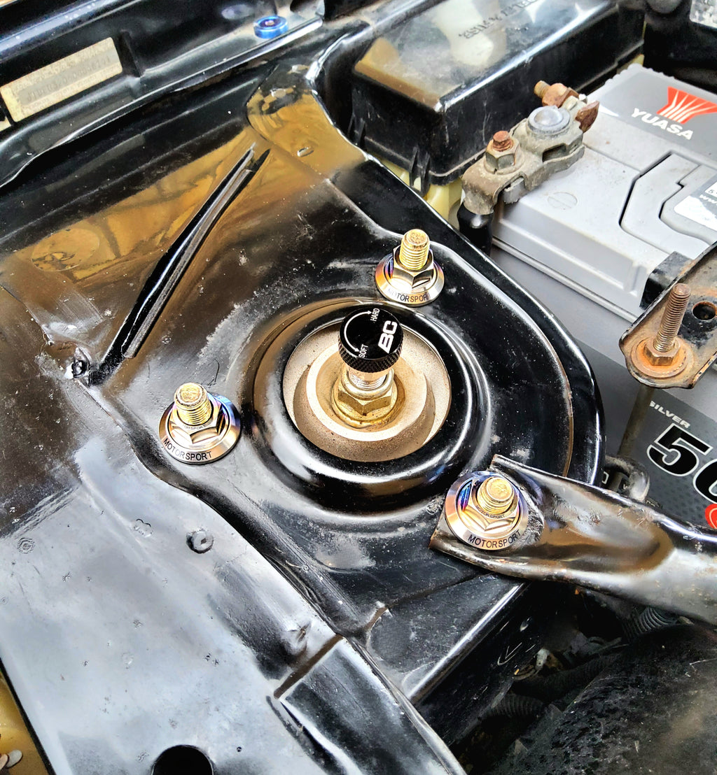 TGR Titanium Suspension Top Washer & Nut M10