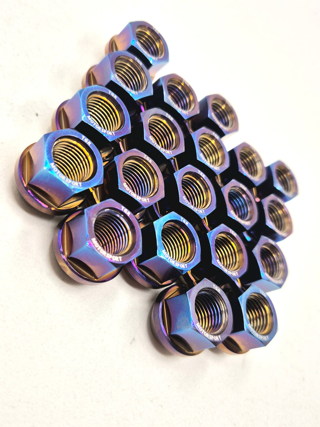 Titanium Slimline Hex Wheelnuts CUSTOM ORDER