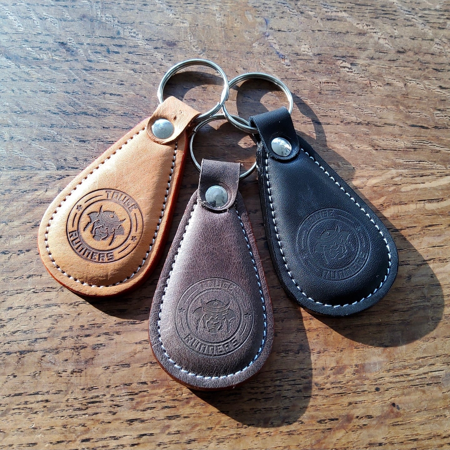 TGR Recycled Leather Keyring Fairtrade
