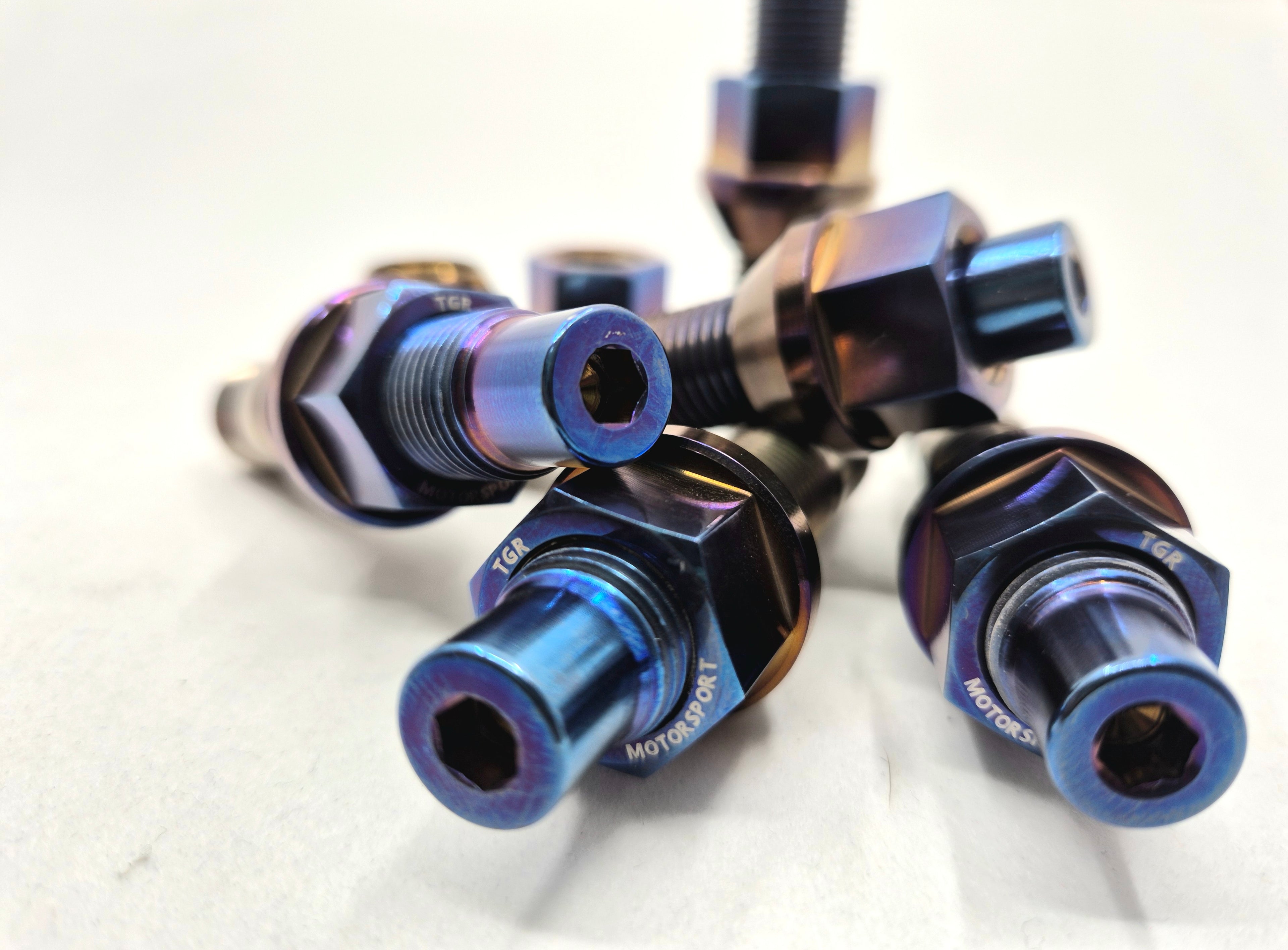 TGR Titanium Extended Wheelnut Adaptor Splines