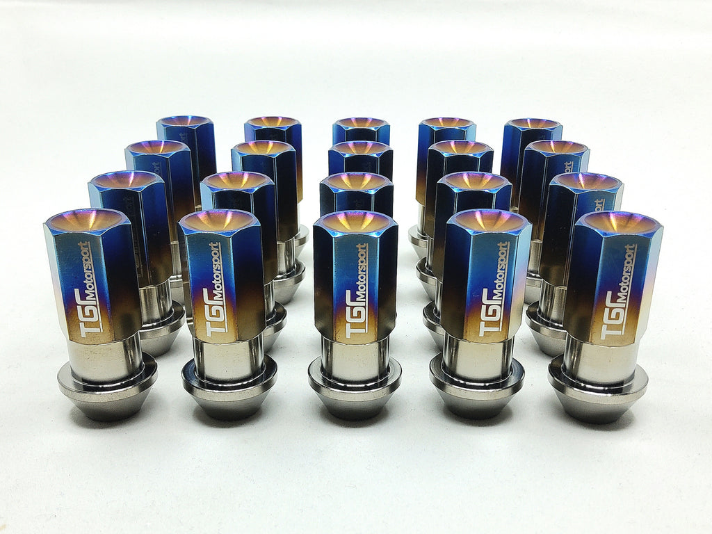 Titanium Closed Ended Hex Wheelnuts CUSTOM ORDER