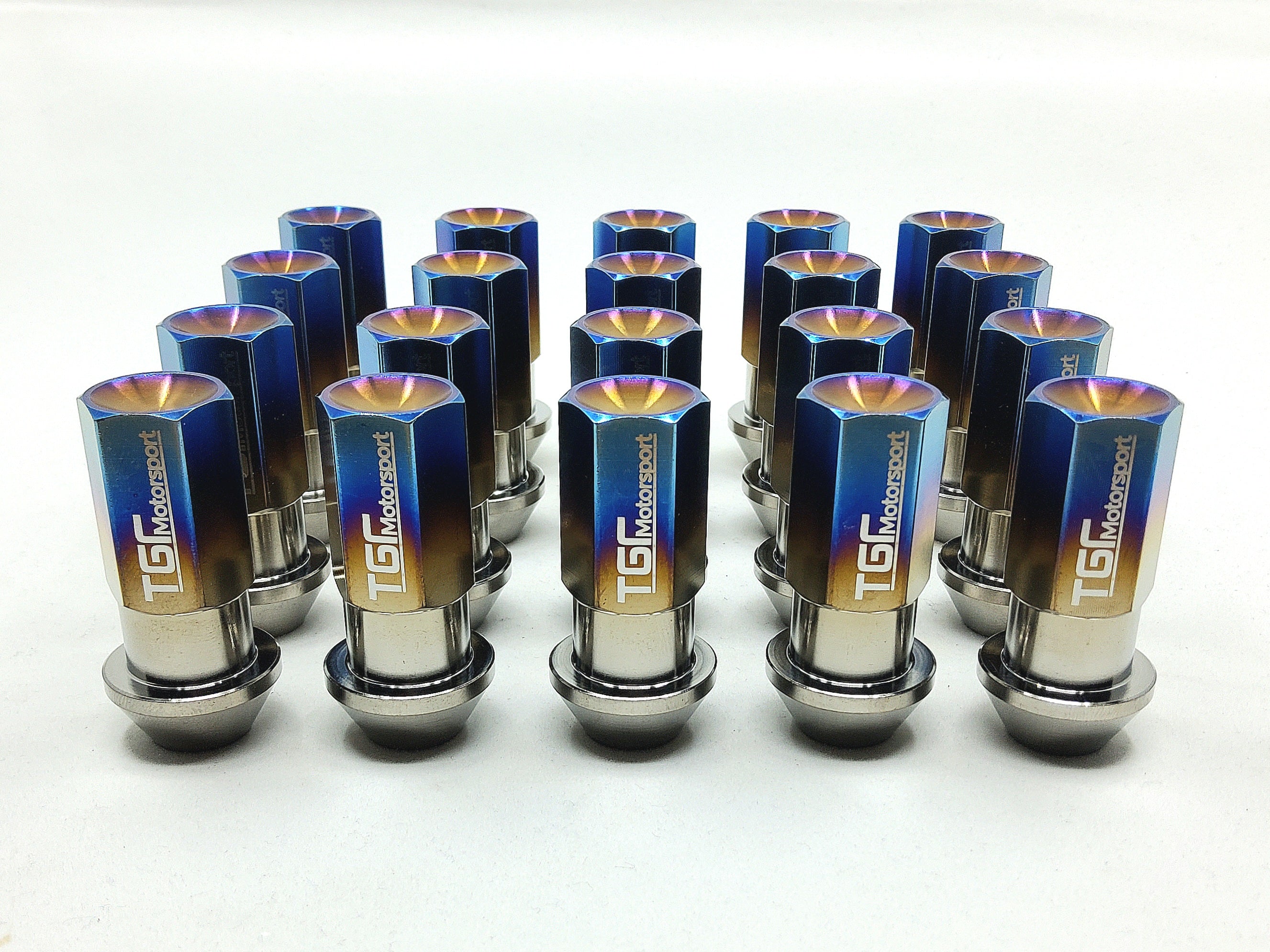 Titanium Closed Ended Hex Wheelnuts CUSTOM ORDER